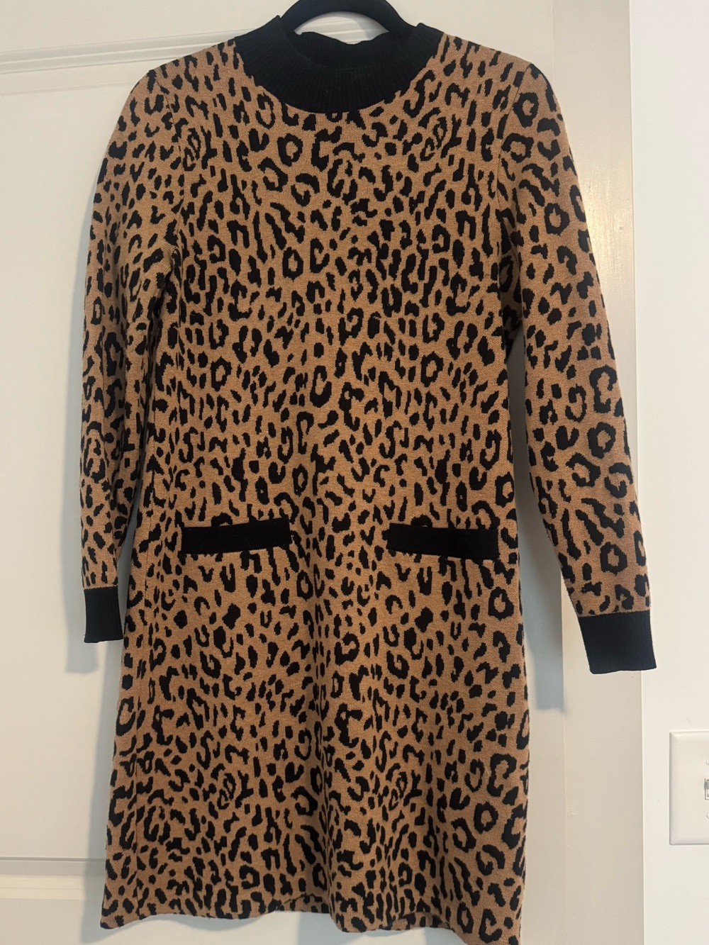 J.Crew Leopard Print Sweater Dress – Size Small